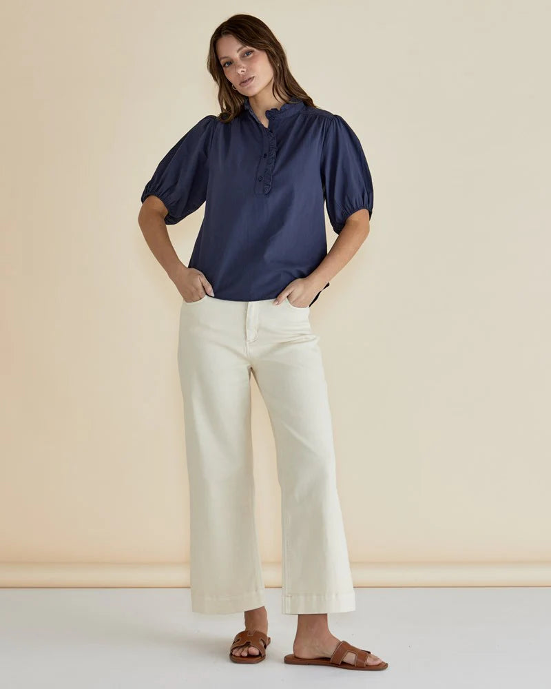 Willow Wide Leg Jeans Off White