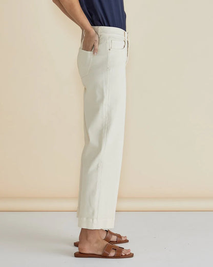 Willow Wide Leg Jeans Off White