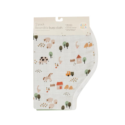 All4Ella Burp Cloth Country Farm