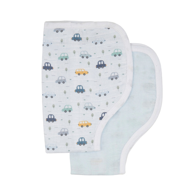 All4Ella Burp Cloth 2Pk Beep Beep