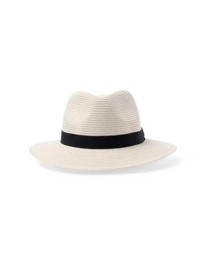 Before Dark Pana-Mate Flexibraid Fedora Ivory