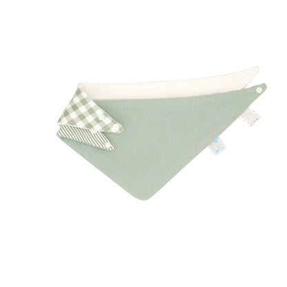 All4Ella Bandana Bibs 2pk Gingham Sage