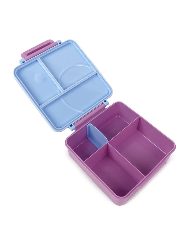 The Somewhere Co Lilac Gingham Mini Bento Lunch Box