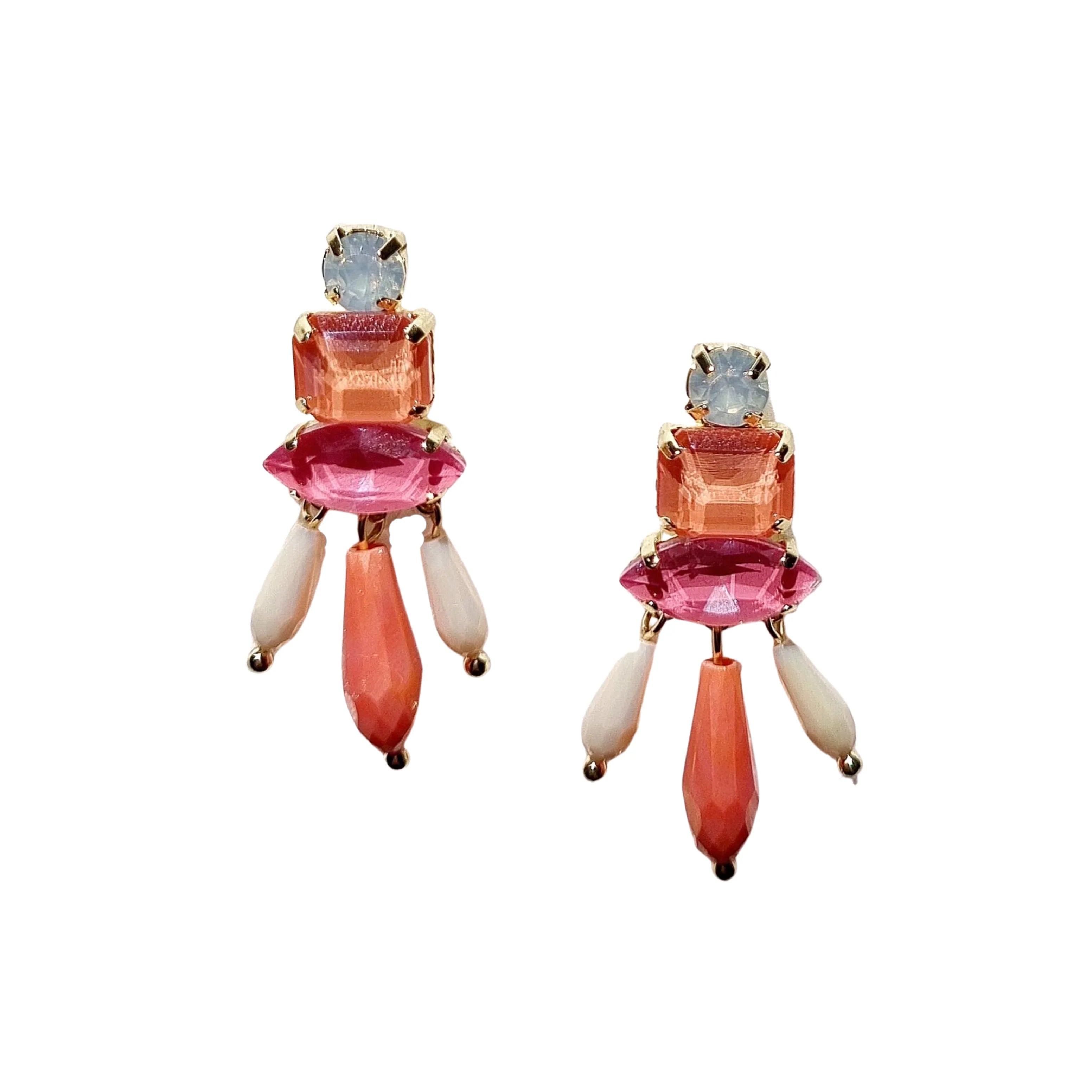 Zoda Stevie Gem Earring Pink