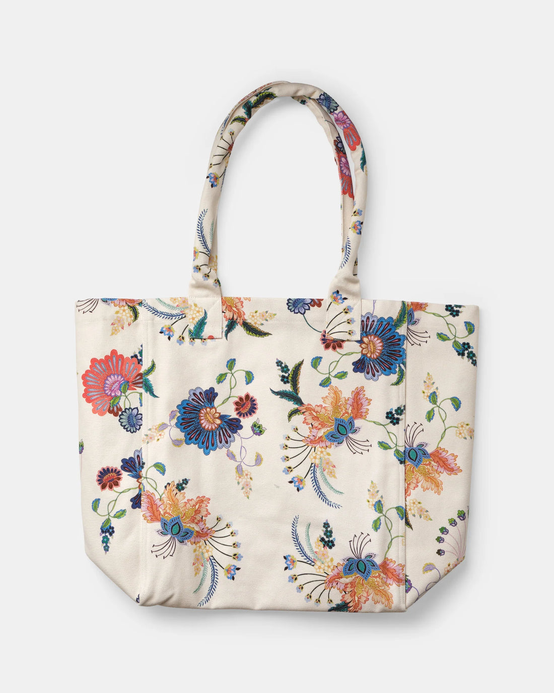 Barbados Tote Wildflower Blue Orange White