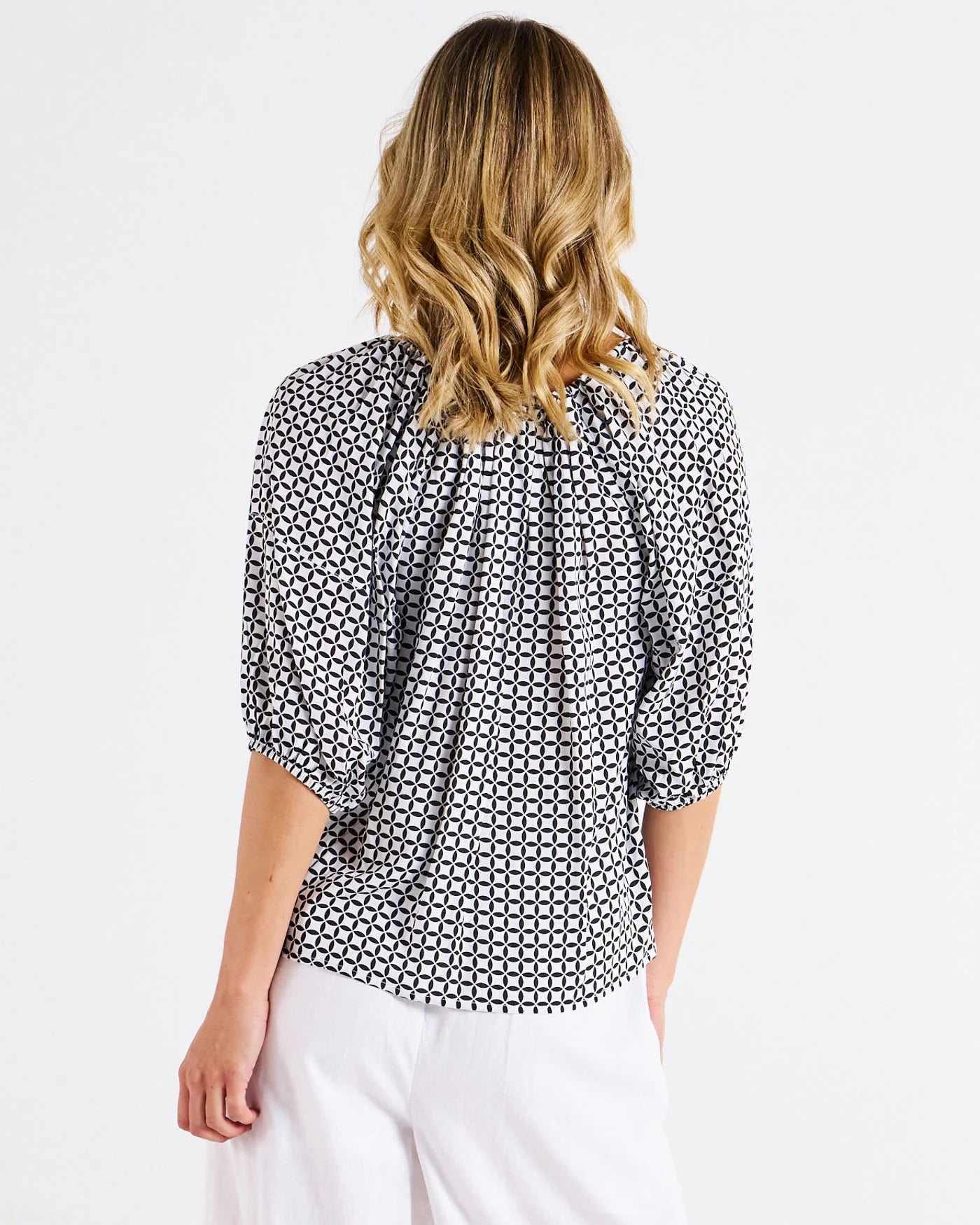 Camilla Blouse Geometric Print