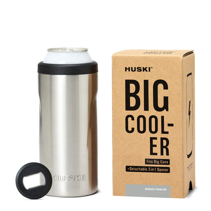 Huski Big Can Cooler Brushed Stainless
