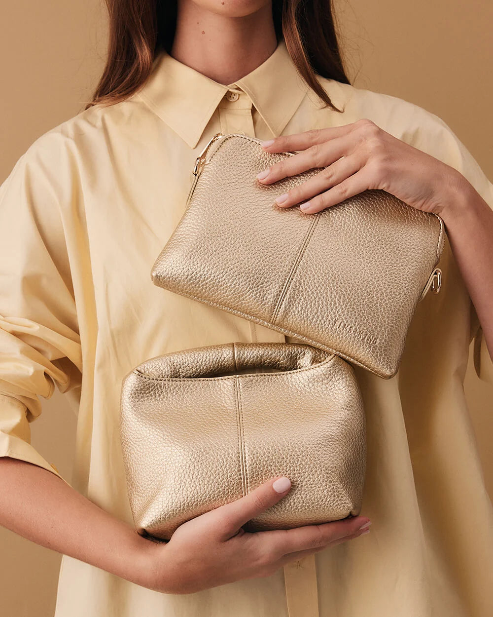 Elms+King Bowery Crossbody - Gold