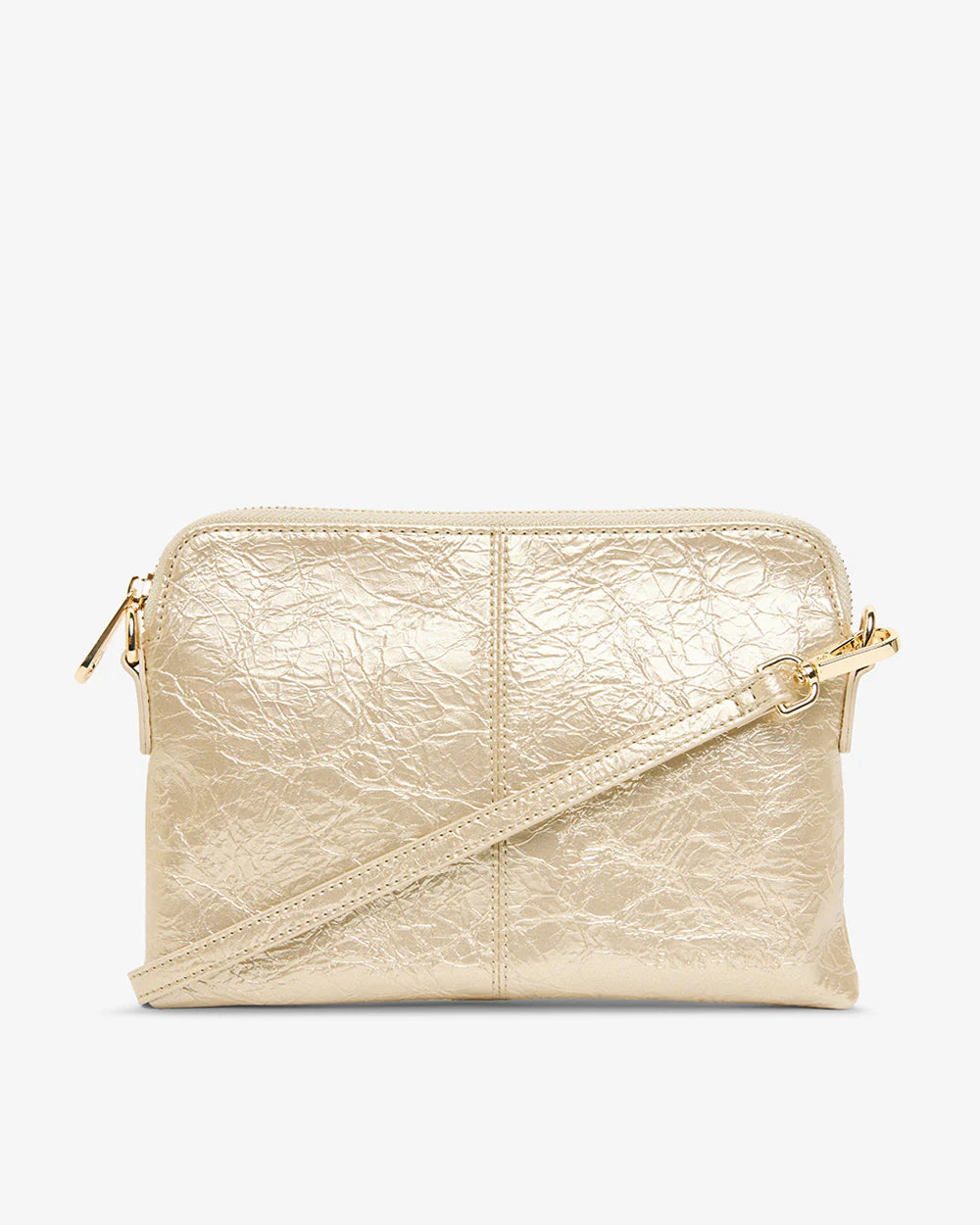 Elms &amp; King Bowery Wallet Light Gold Crinkle