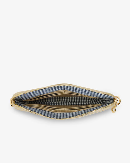 Elms &amp; King Bowery Wallet Light Gold Crinkle