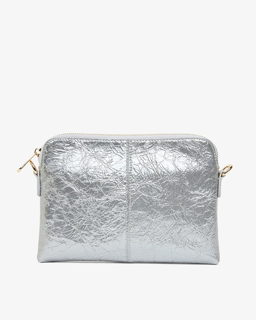 Elms & King Bowery Wallet Silver Crinkle