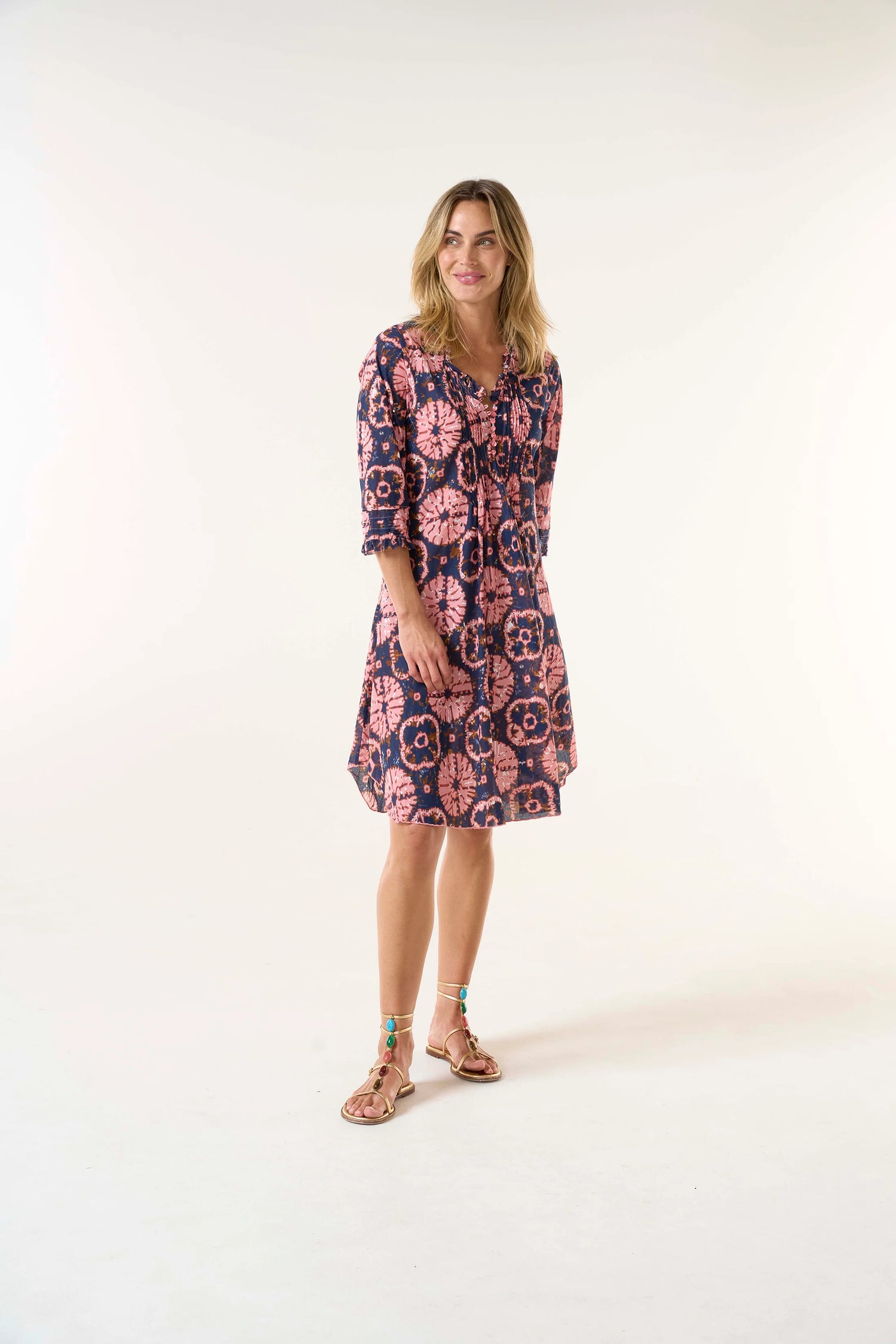 One Season Middy Poppy Camogli Coral Cotton