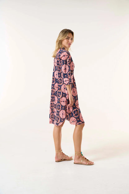 One Season Middy Poppy Camogli Coral Cotton
