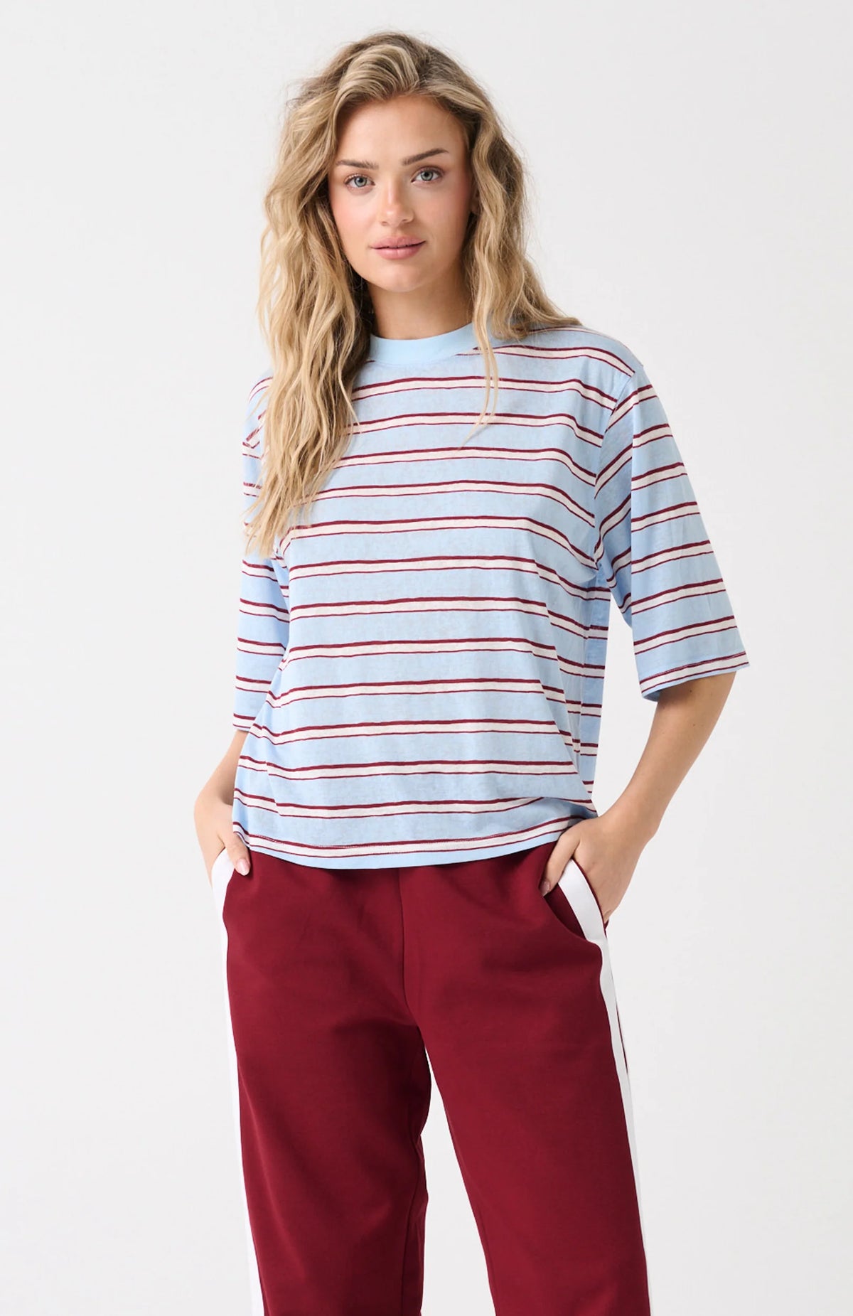 Cartel &amp; Willow Hallie Tee - Ice Berry Stripe