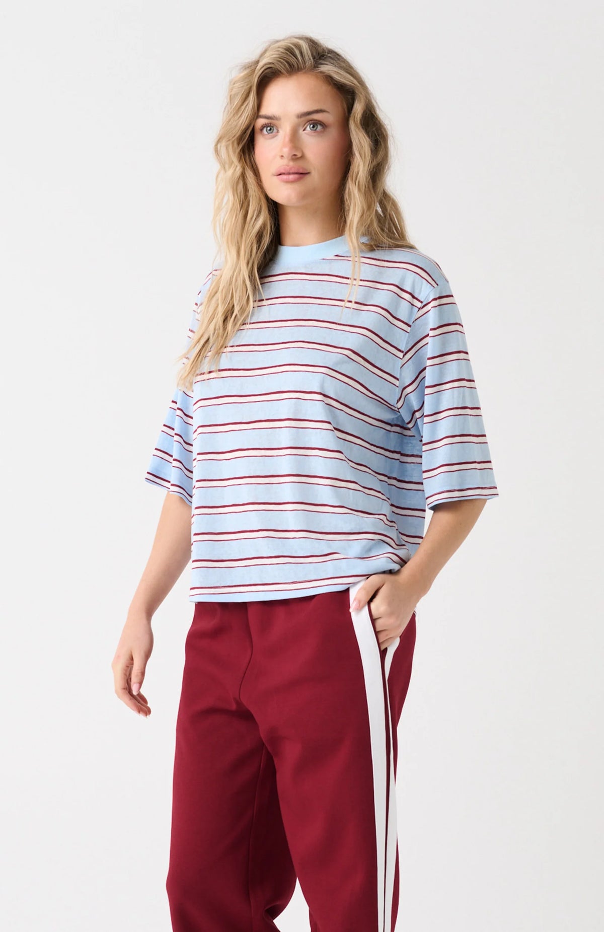 Cartel &amp; Willow Hallie Tee - Ice Berry Stripe
