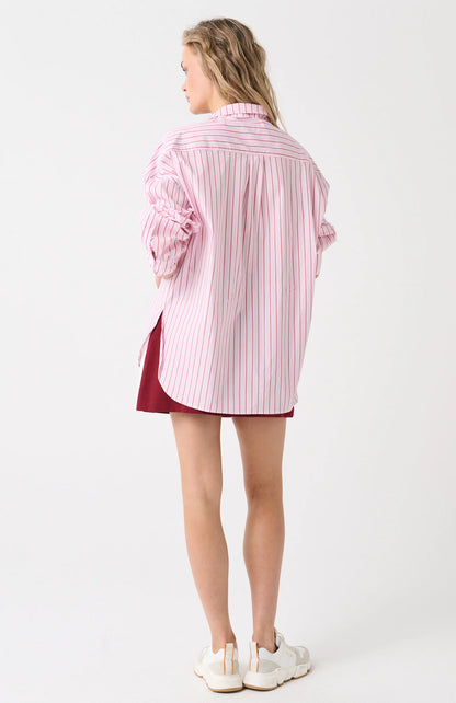 Cartel &amp; Willow Darby Shirt - Berry Stripe