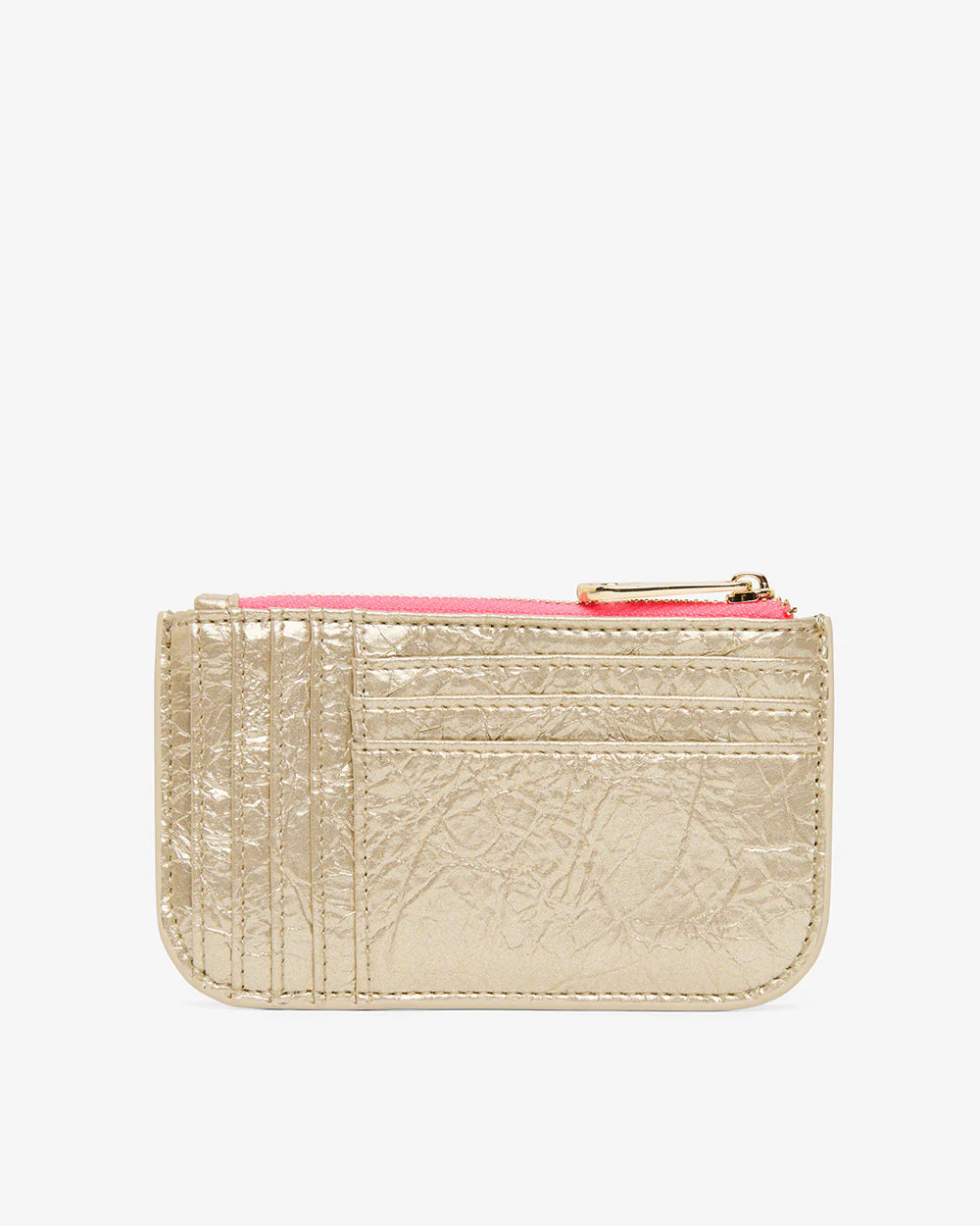 Elms &amp; King Centro Wallet Light Gold Crinkle