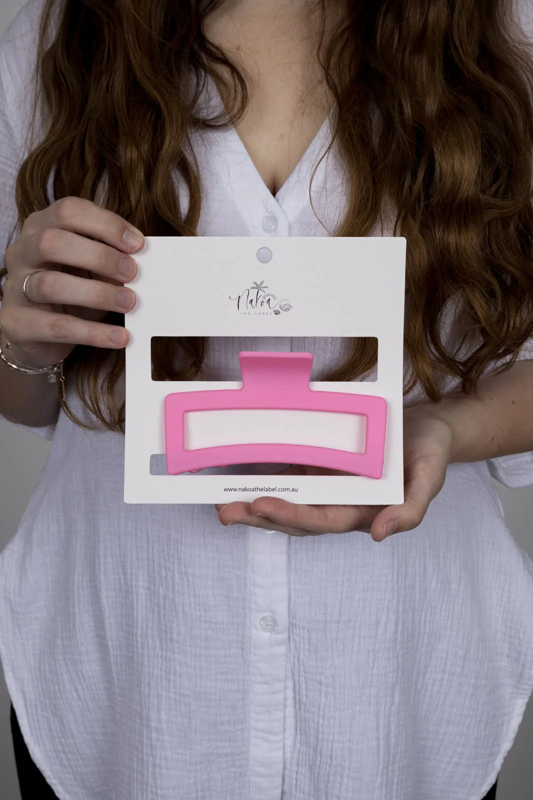 Nakoa Large Hair Claw Clip Pink