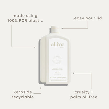 AL.IVE Body 1L Hand &amp; Body Wash Refill Mango &amp; Lychee