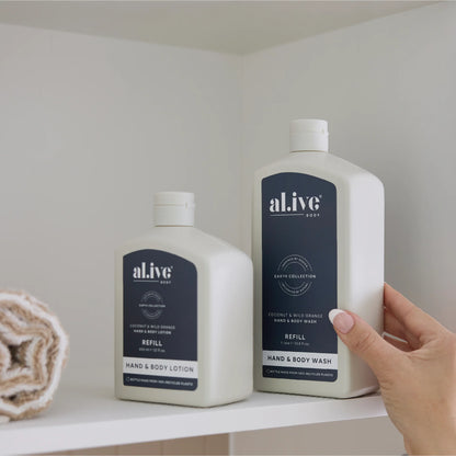 AL.IVE Body 650mL Lotion Refill Coconut &amp; Wild Orange