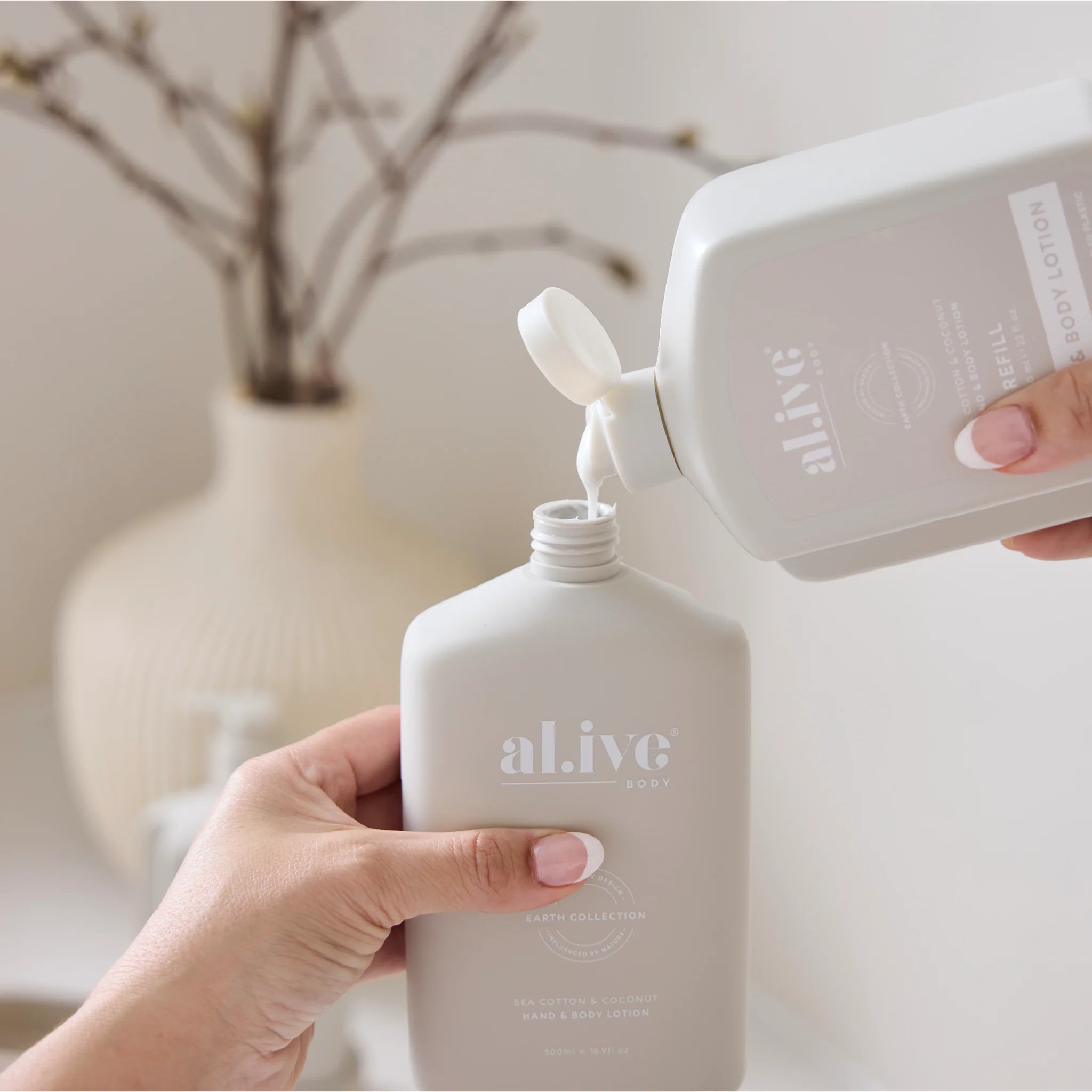AL.IVE Body 650mL Lotion Refill Sea Cotton &amp; Coconut