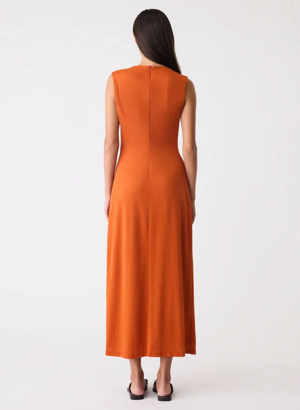 Esmaee Sculpt Midi Dress Amber