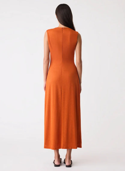 Esmaee Sculpt Midi Dress Amber