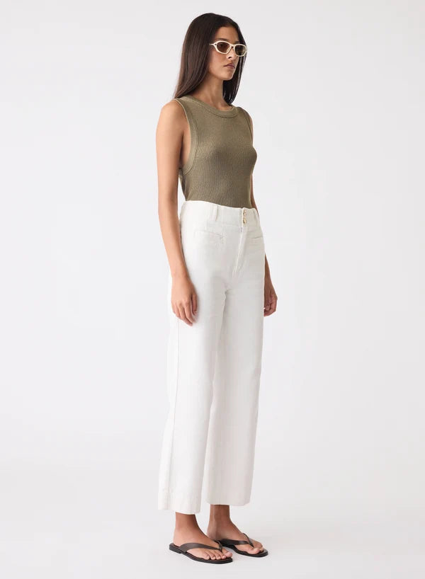 Esmaee Capilla Denim Jeans- Ivory