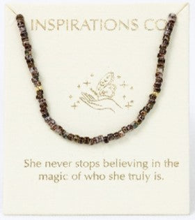 Inspiration Necklace Dark Tort Gold