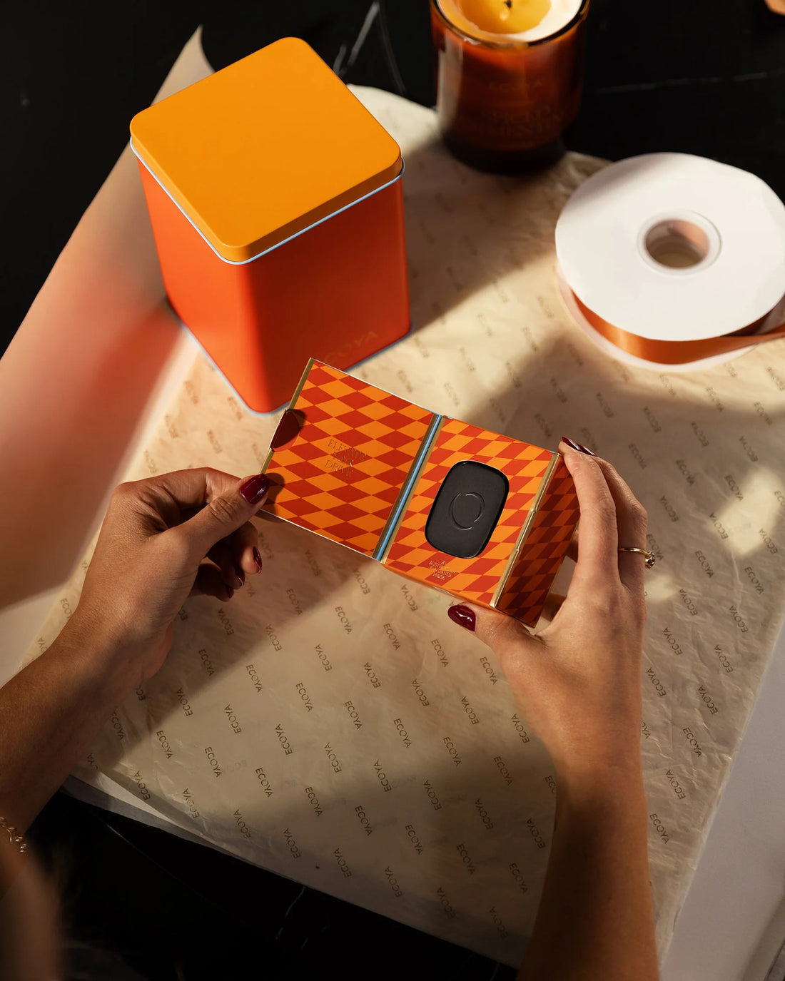 Ecoya Spiced Clementine Car Diffuser Set