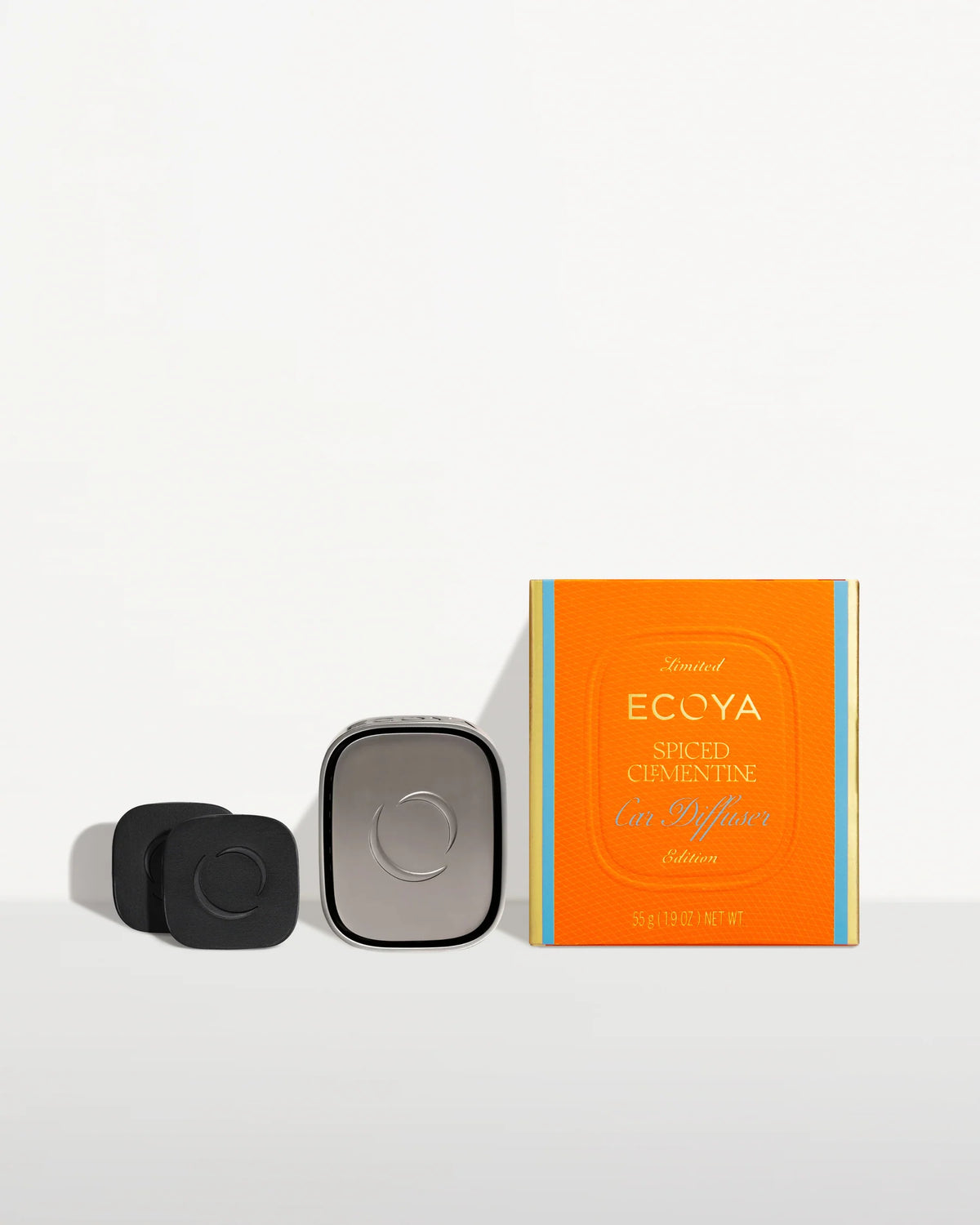 Ecoya Spiced Clementine Car Diffuser Set