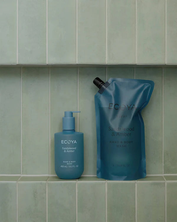 Ecoya Sandalwood &amp; Amber Hand &amp; Body Wash Refill