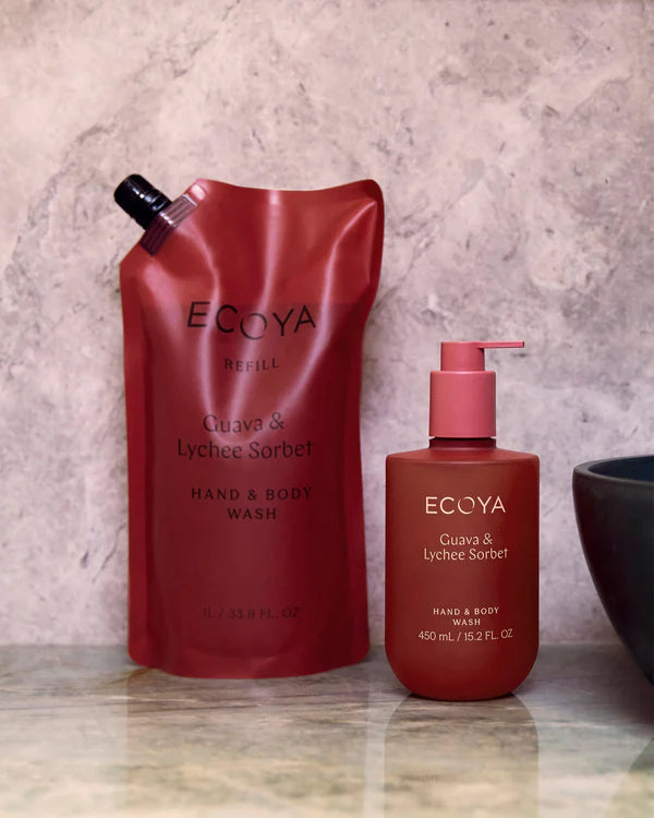 Ecoya Guava &amp; Lychee Sorbet Hand &amp; Body Wash Refill