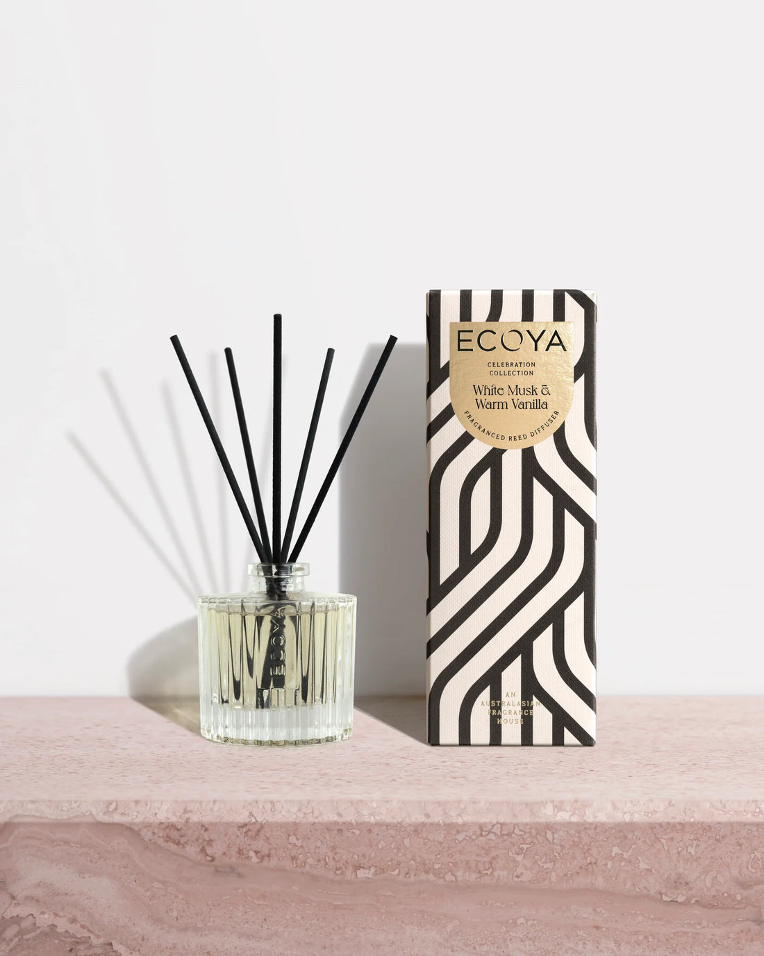 Ecoya White Musk &amp; Warm Vanilla Celebration Mini Diffuser