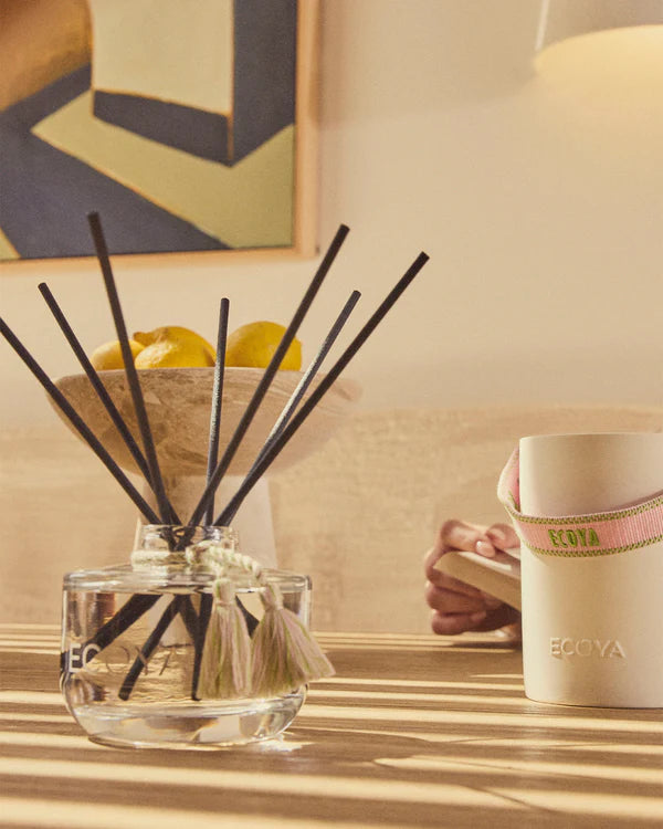 Ecoya High Summer: Blackcurrant &amp; Mint Ceramic Candle Limited Edition