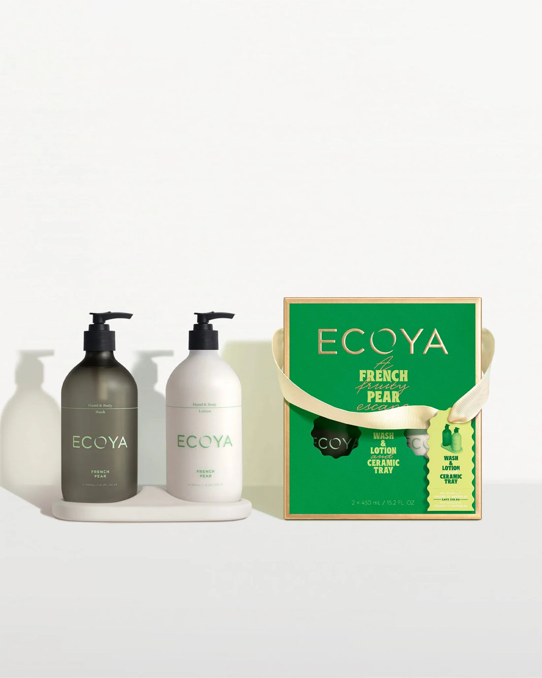 Ecoya French Pear Bathroom Gift Set Holiday Collection