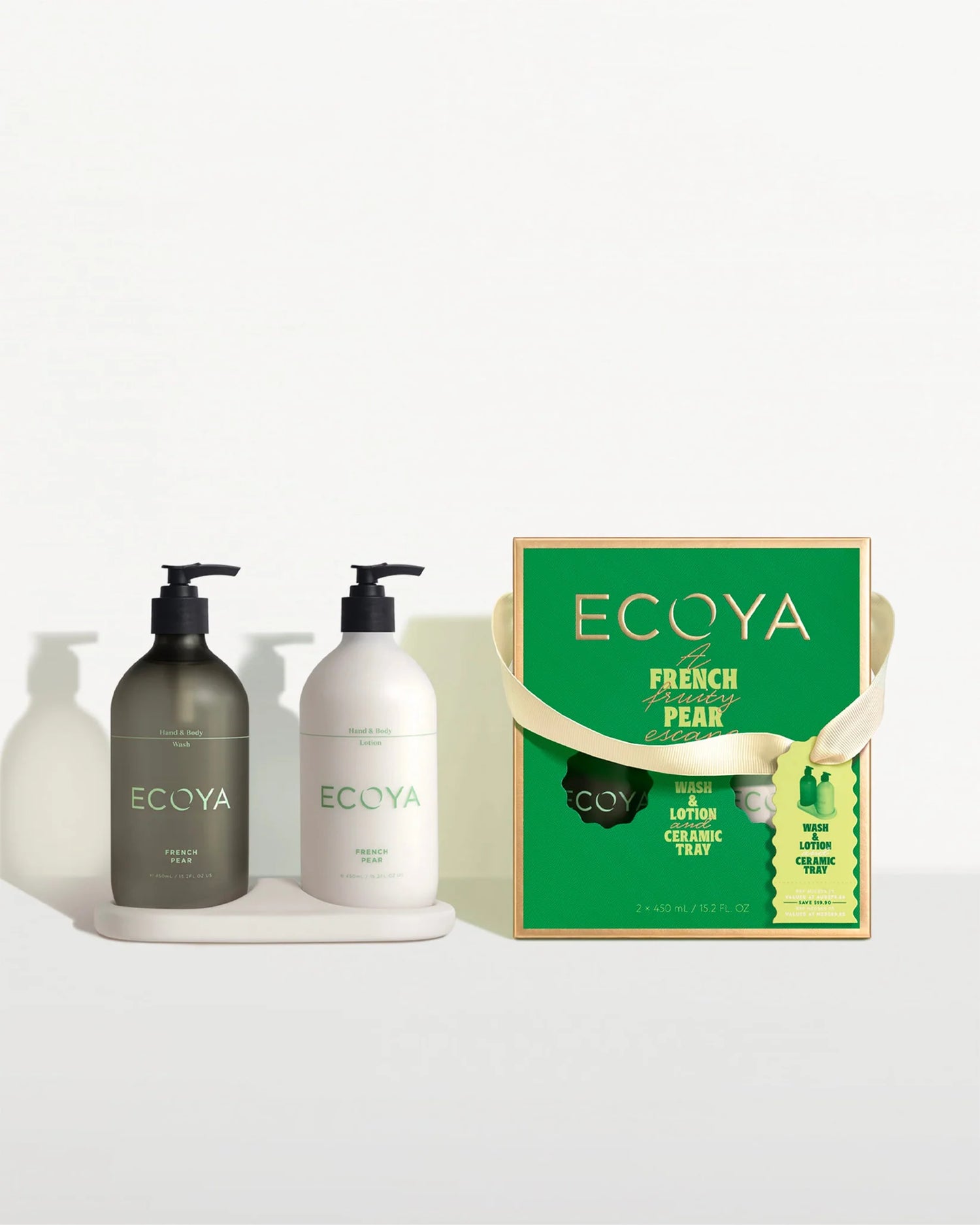 Ecoya French Pear Bathroom Gift Set Holiday Collection