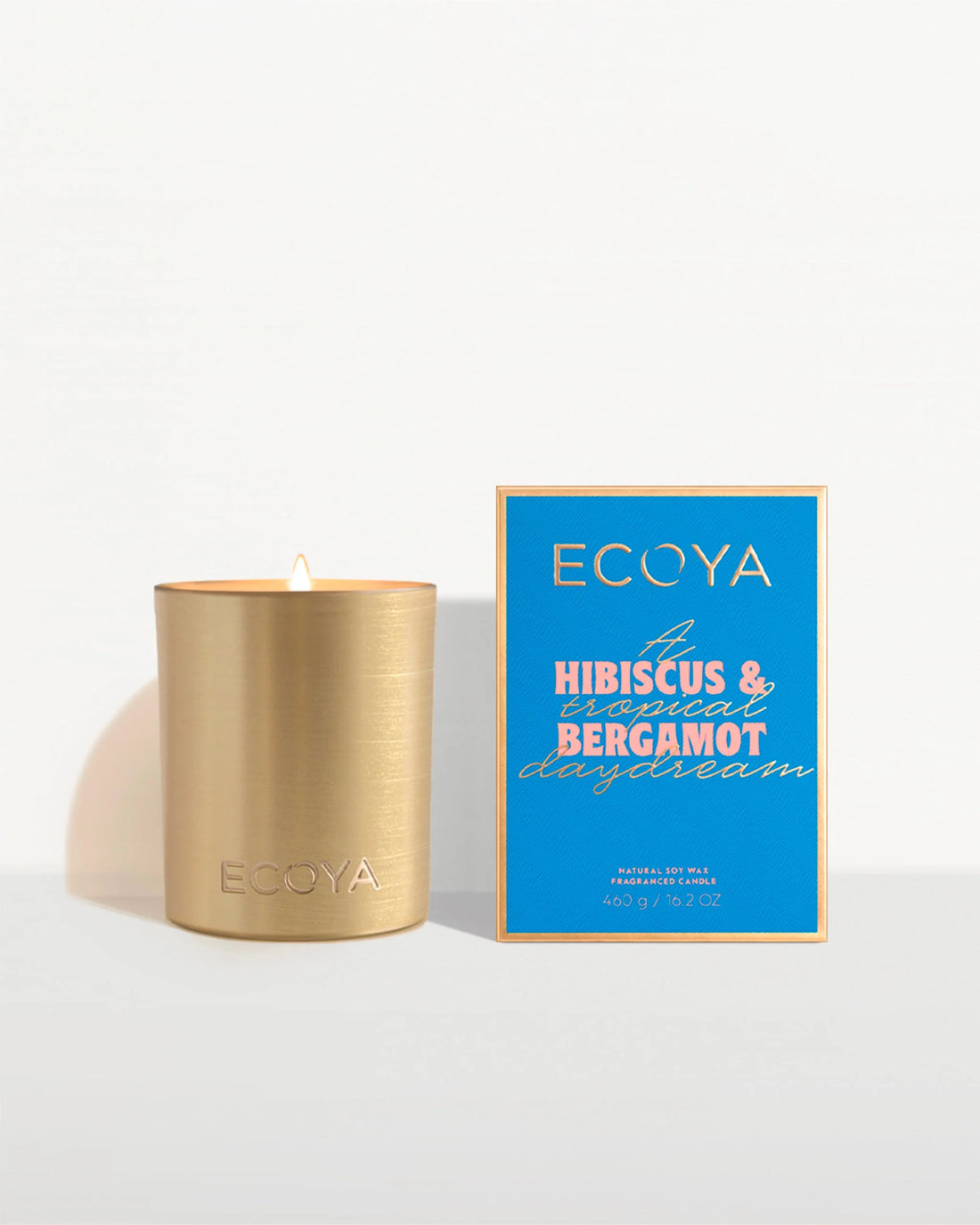 Ecoya Hibiscus &amp; Bergamot Goldie Candle Holiday Collection