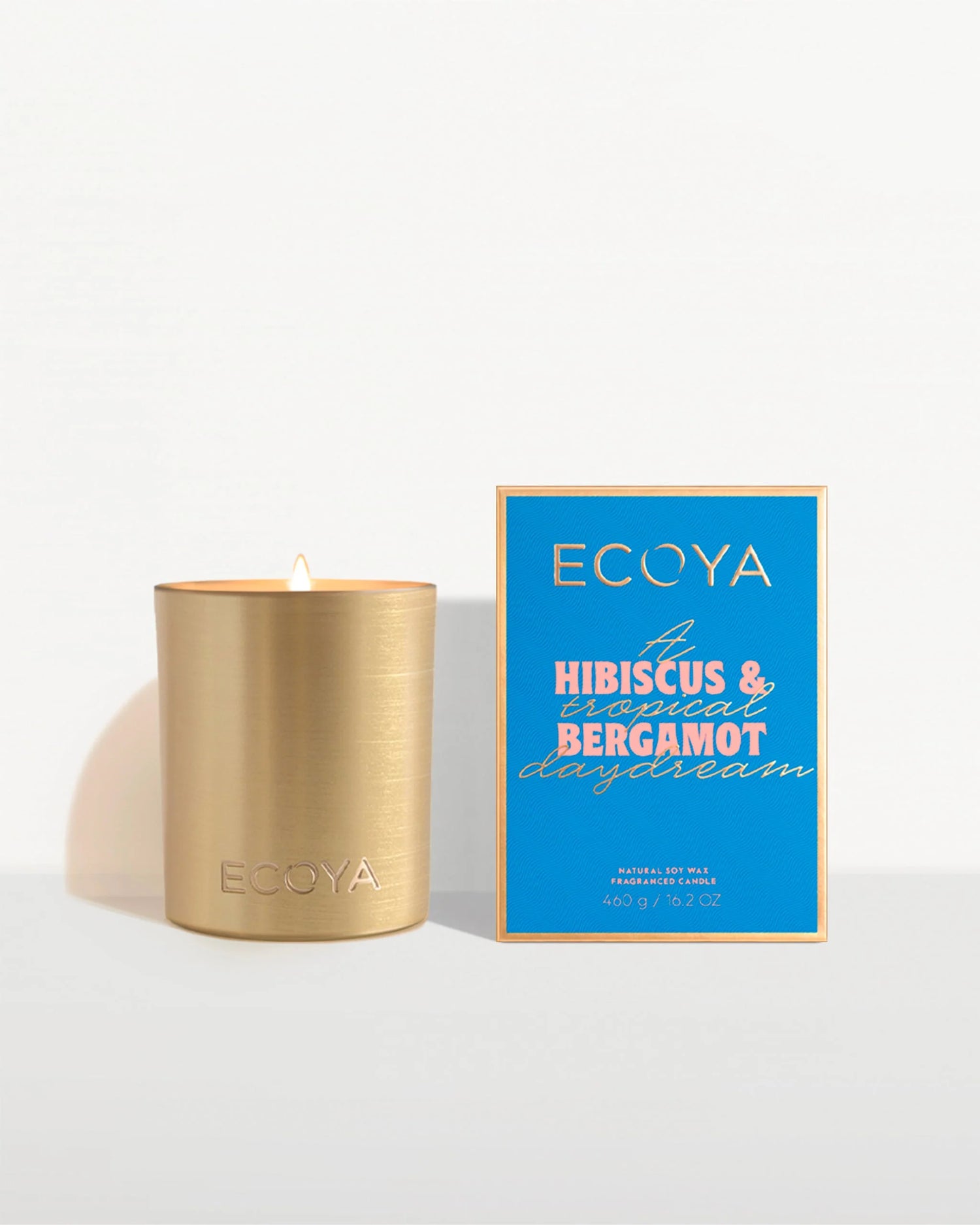 Ecoya Hibiscus &amp; Bergamot Goldie Candle Holiday Collection
