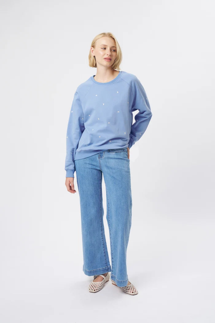 Freya Jean Heart 70s Blue