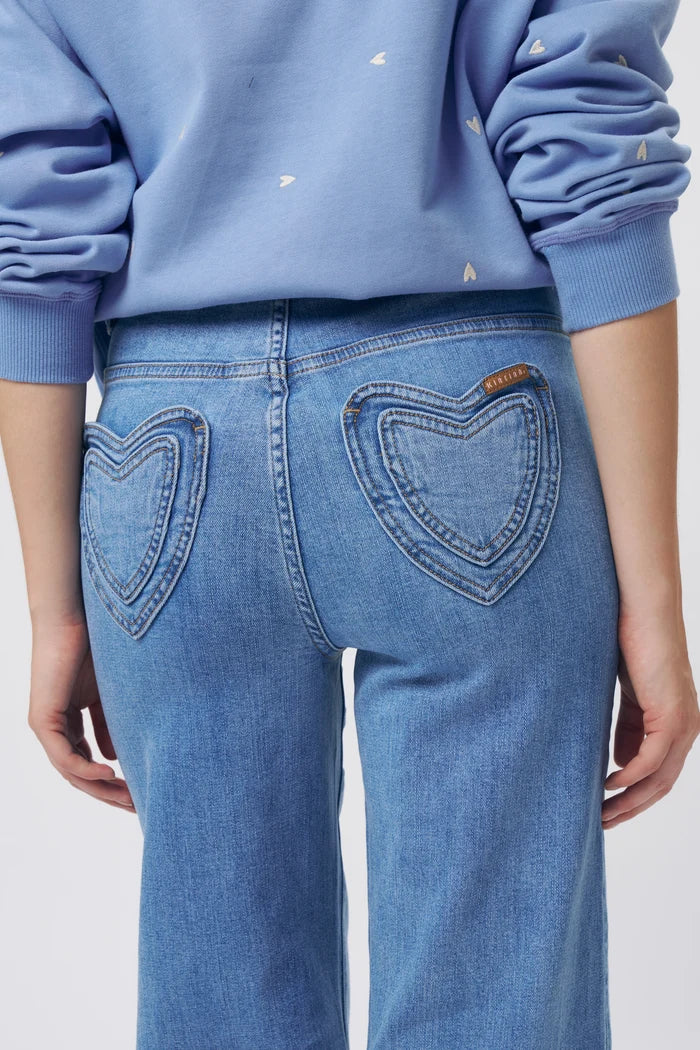 Freya Jean Heart 70s Blue