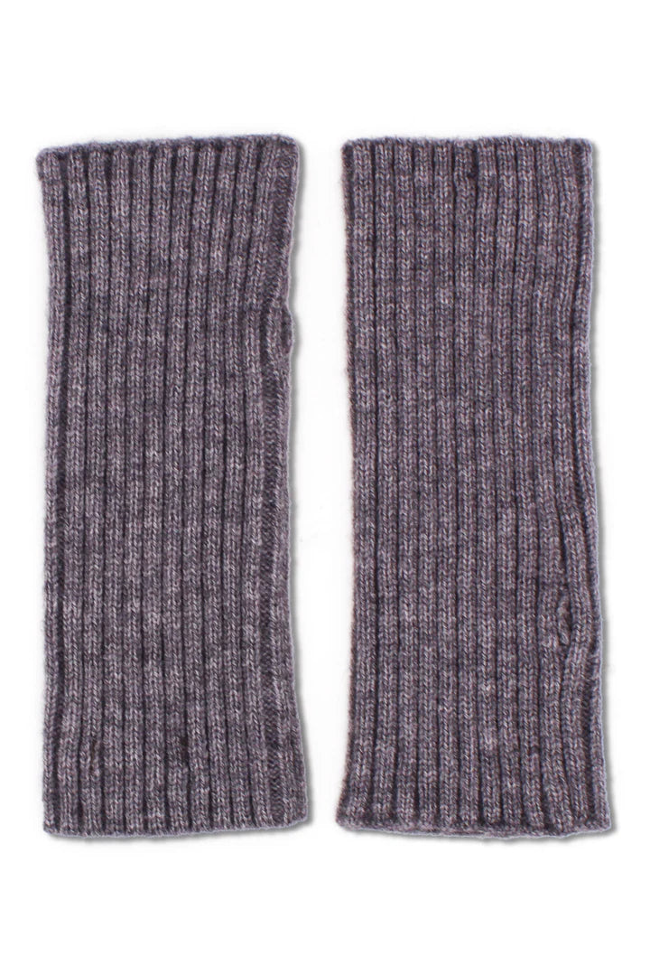 Morgan &amp; Taylor Asha Rib Fingerless Glove in Grey