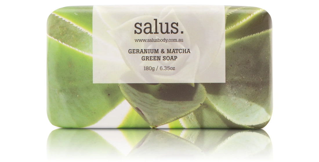 Salus Geranium &amp; Matcha Green Soap
