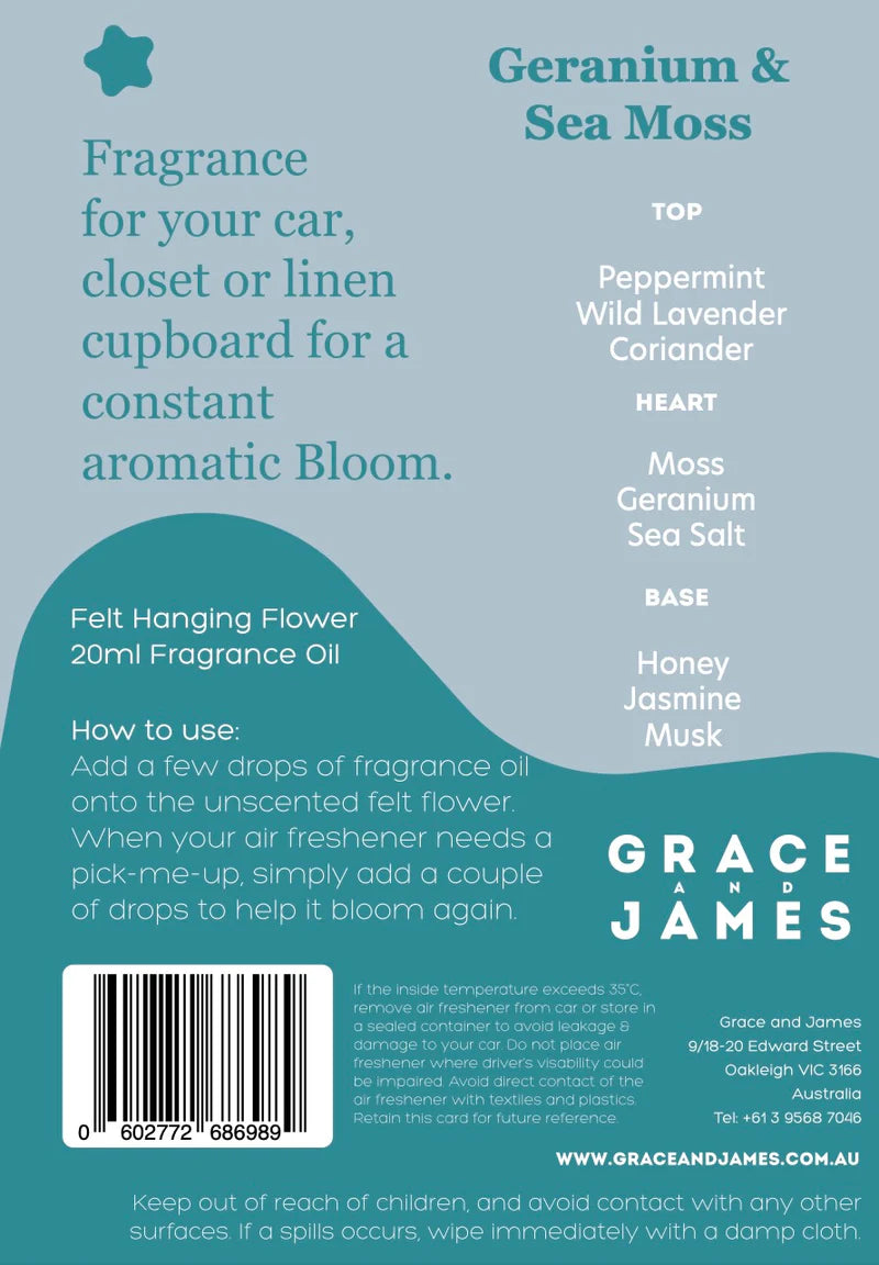 Bloom Geranium &amp; Sea Moss Air Freshener