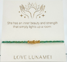 Inspiration Bracelet Green Gold