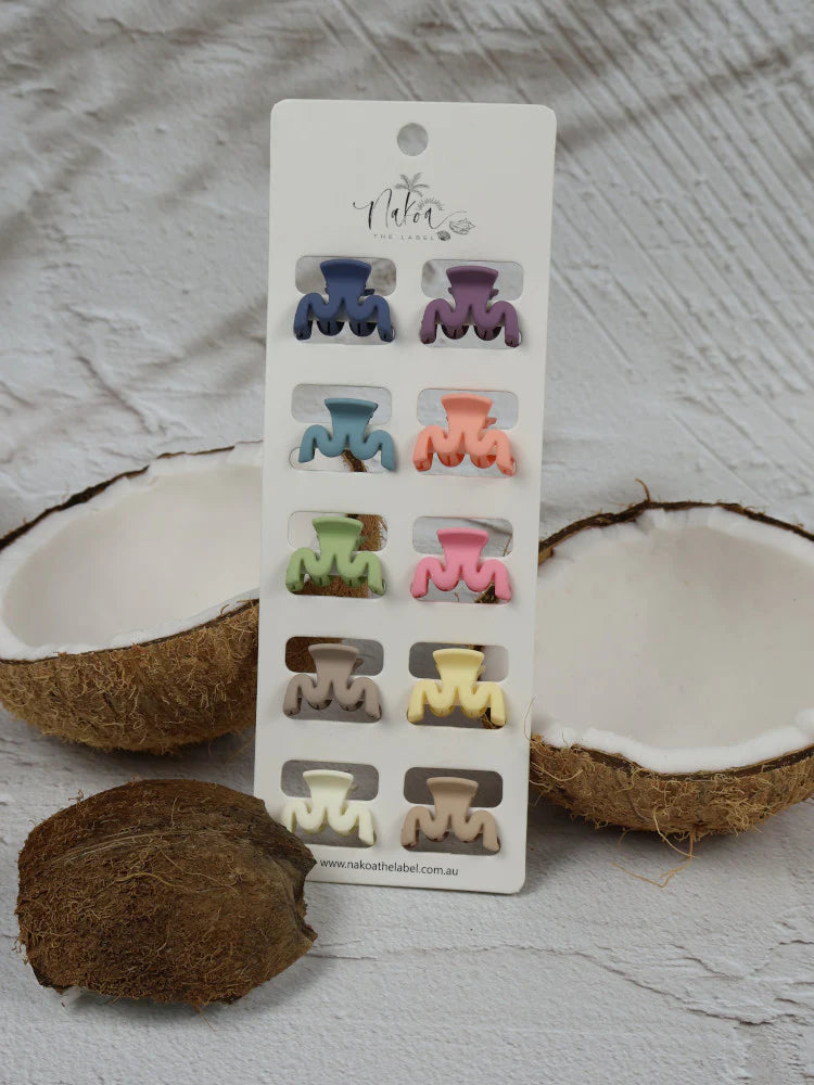 Nakoa Hair Claw Clip Set Waves