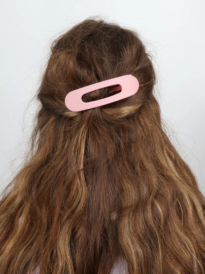 Nakoa Large Oval Hair Clip Pink