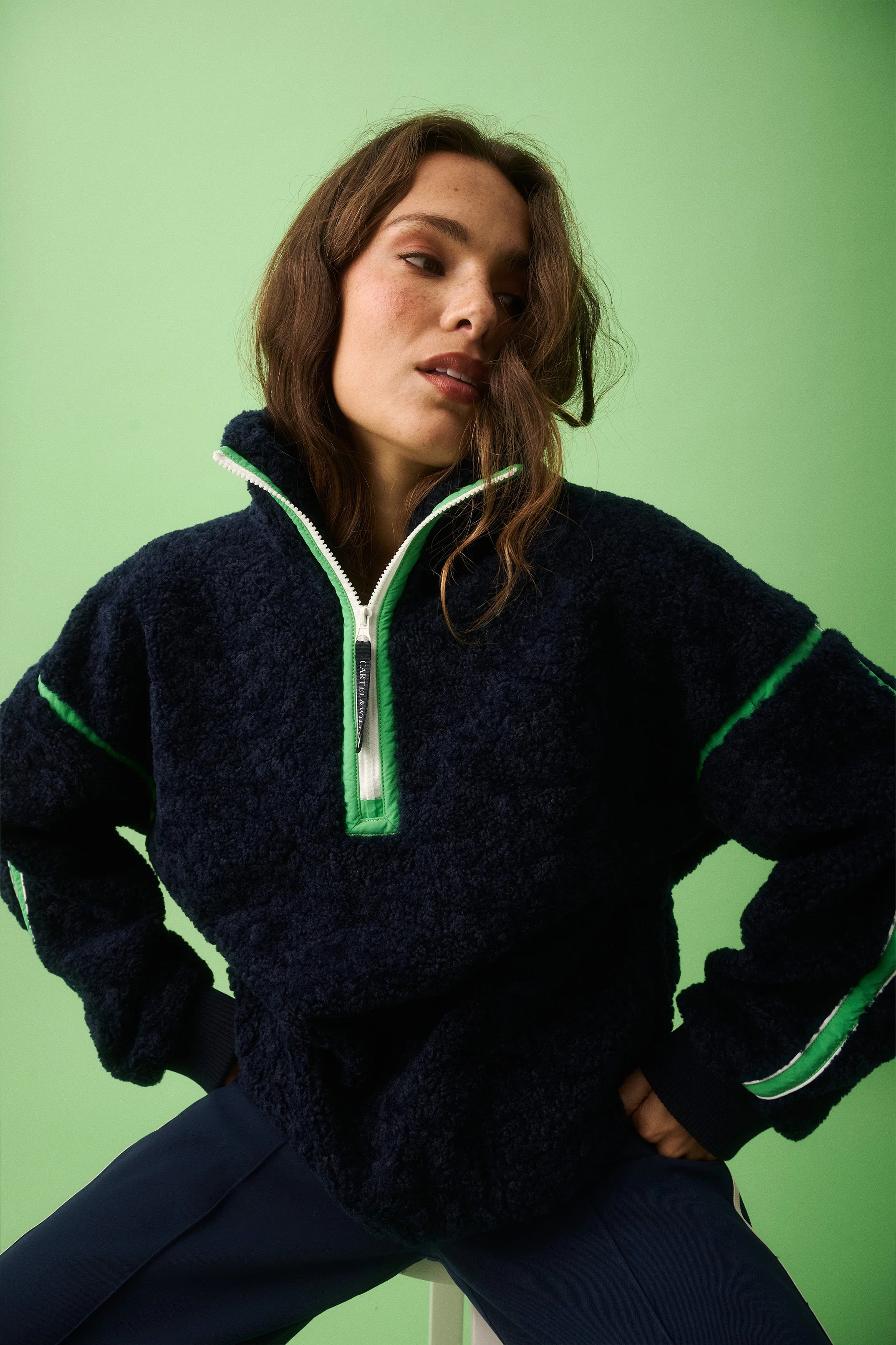 Cartel &amp; Willow Margot Pull Over Marine