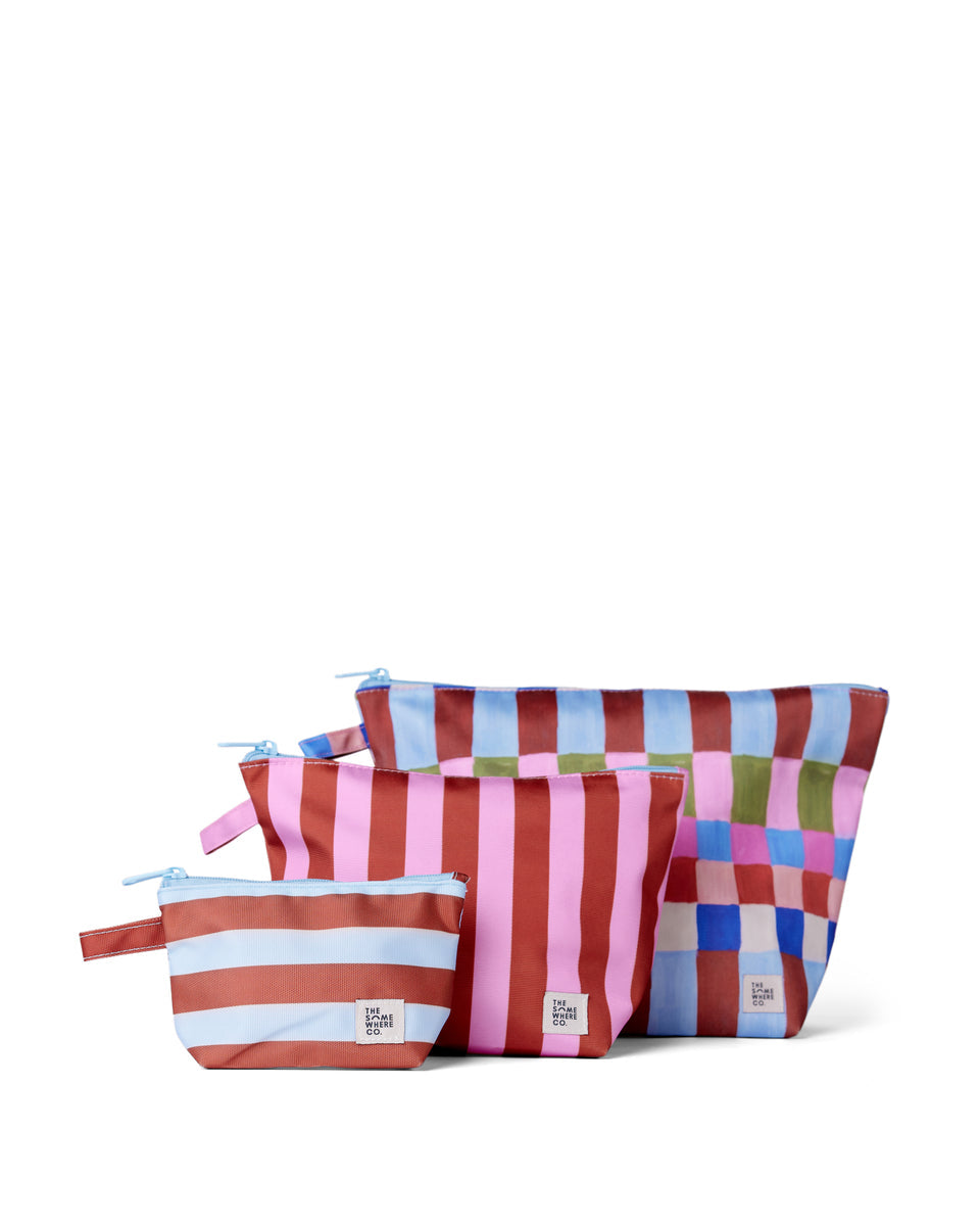 The Somewhere Co Hopscotch Handy Pouch Trio