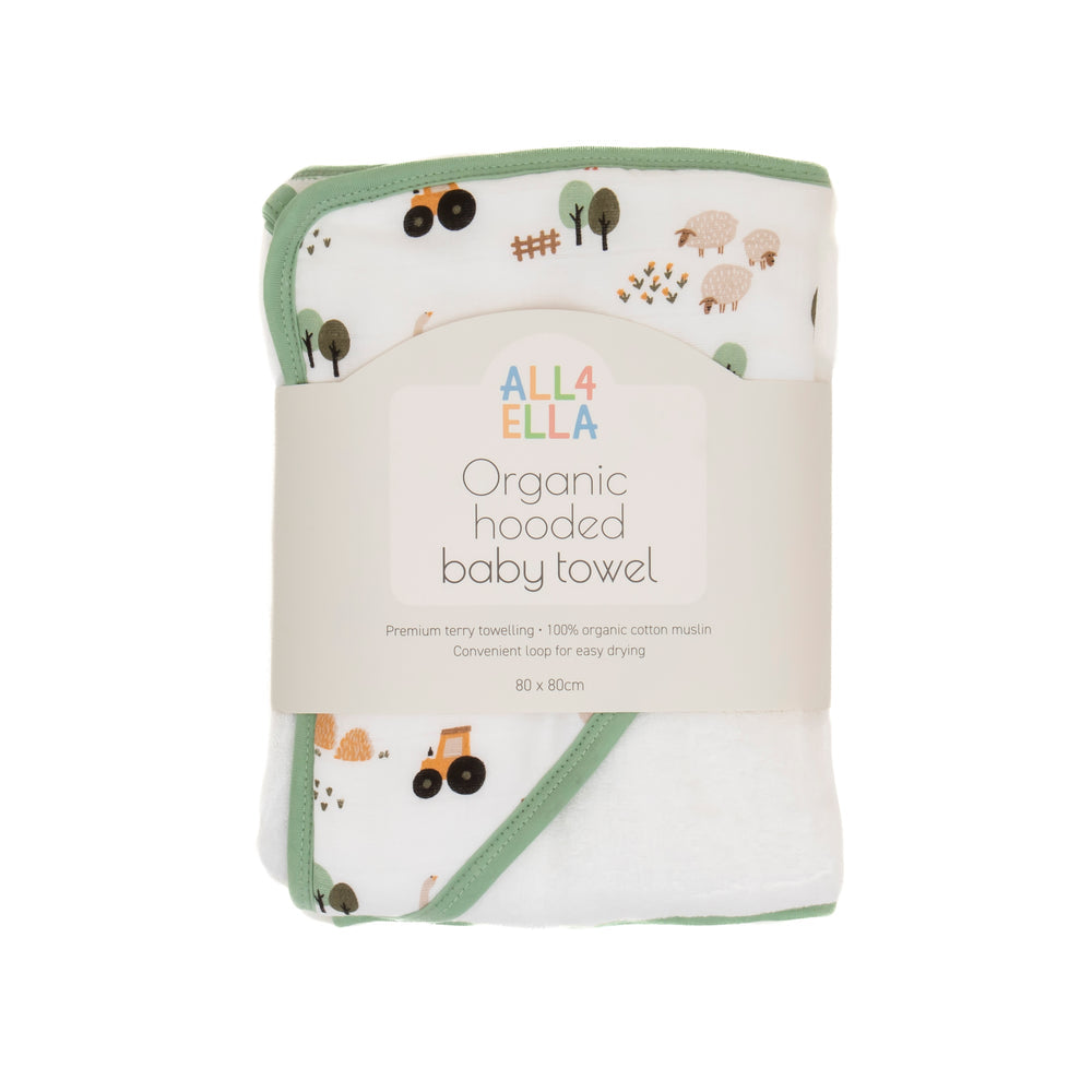 All4Ella Hooded Towel Country Farm